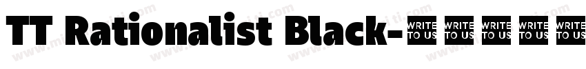 TT Rationalist Black字体转换